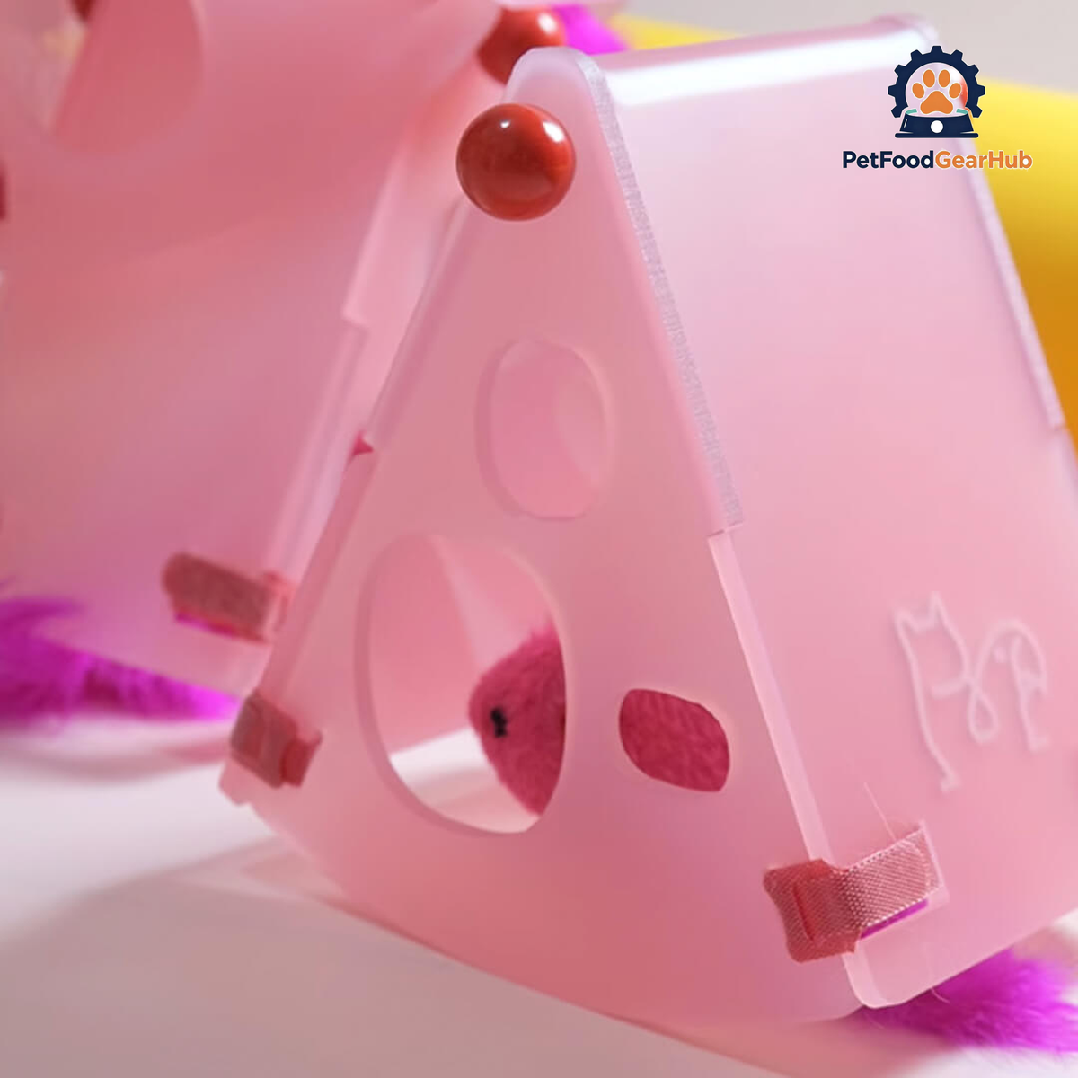 Pink Cheesy Hideaway Mouse Trap | Interactive Cat Toys | PetFoodGearHub