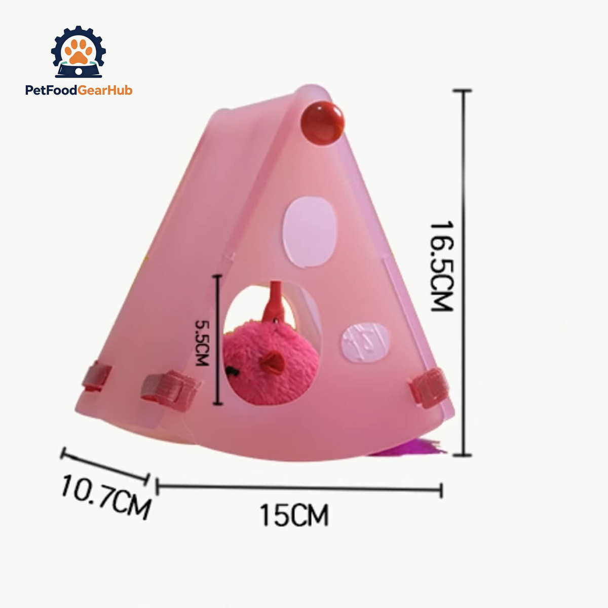 Pink Cheesy Hideaway Mouse Trap | Interactive Cat Toys | PetFoodGearHub