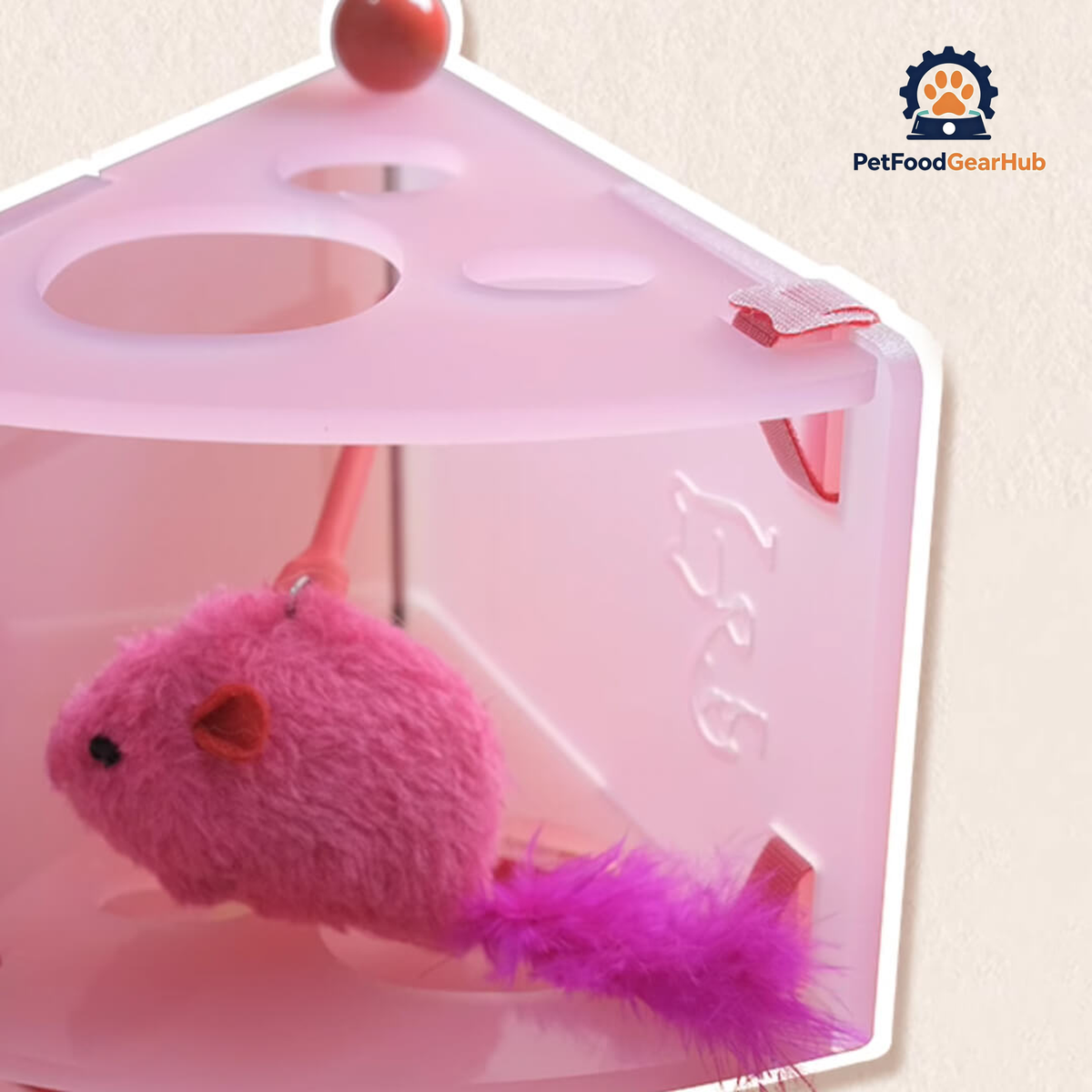 Pink Cheesy Hideaway Mouse Trap | Interactive Cat Toys | PetFoodGearHub