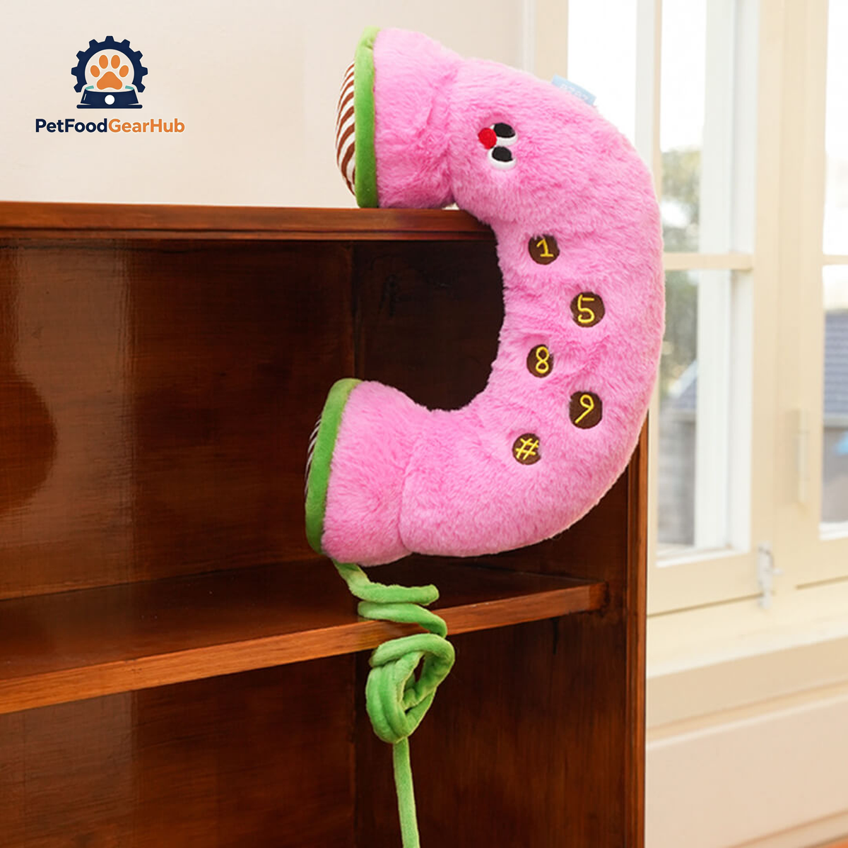 Kitty Hotline Pink Plush Pillow Cat Toy | Cat Toys | PetFoodGearHub