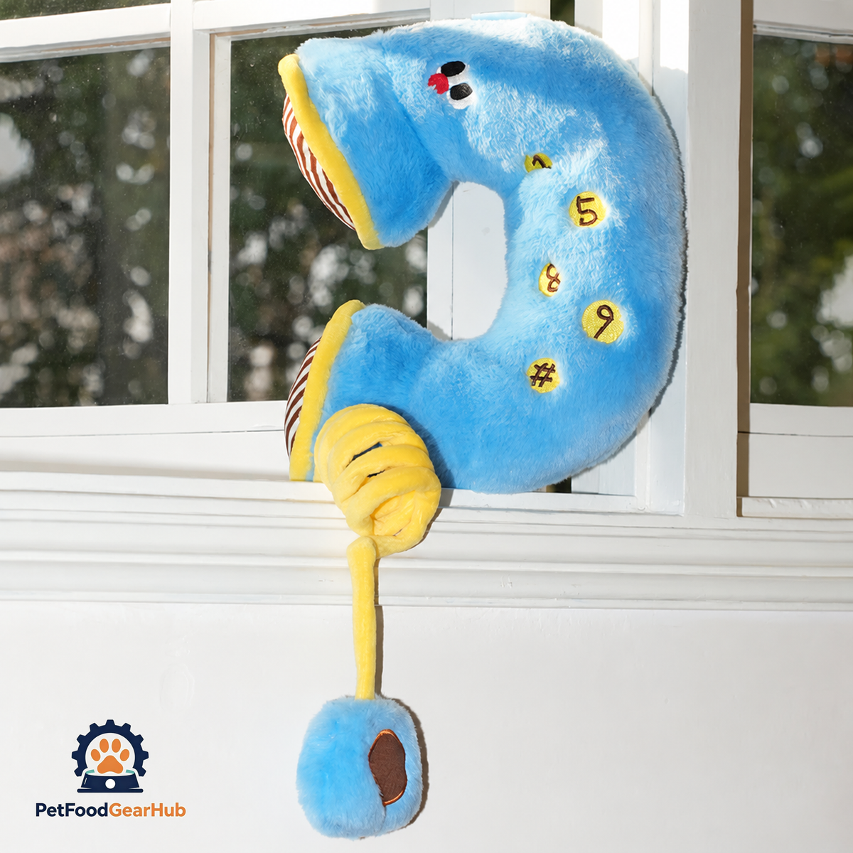 Kitty Hotline Blue Plush Pillow Cat Toy | Cat Toys | PetFoodGearHub