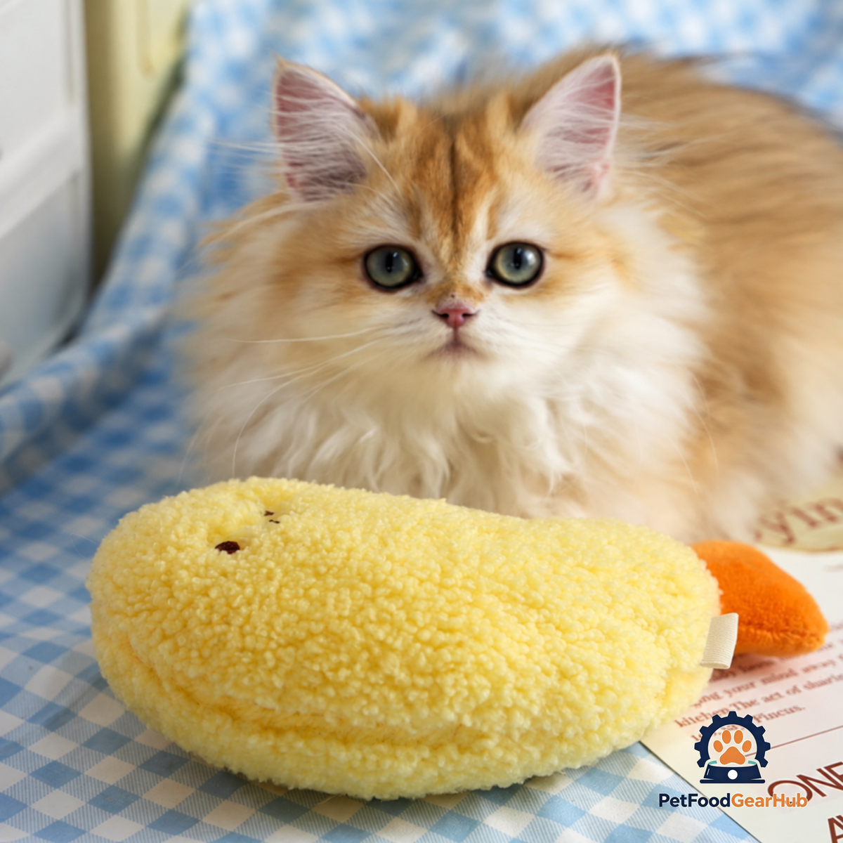 Cat with Tempura Shrimp Catnip Toy | Cute Cat Toy | PetFoodGearHub