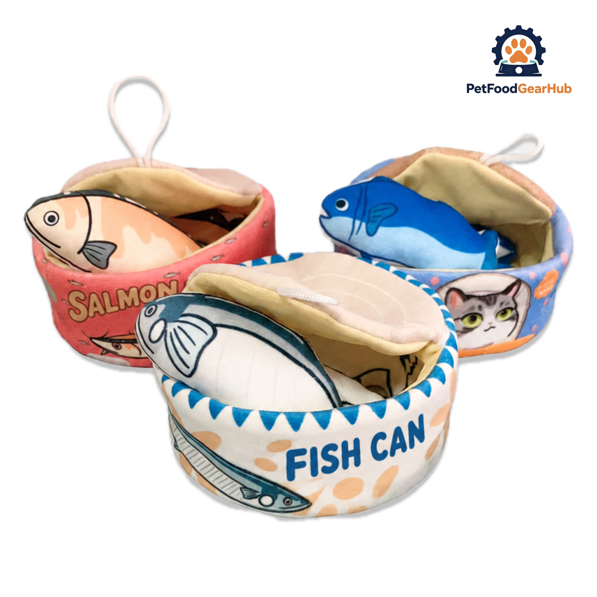 Canned Fish Catnip Toys | Cute Kitten & Cat Toys | PetFoodGearHub