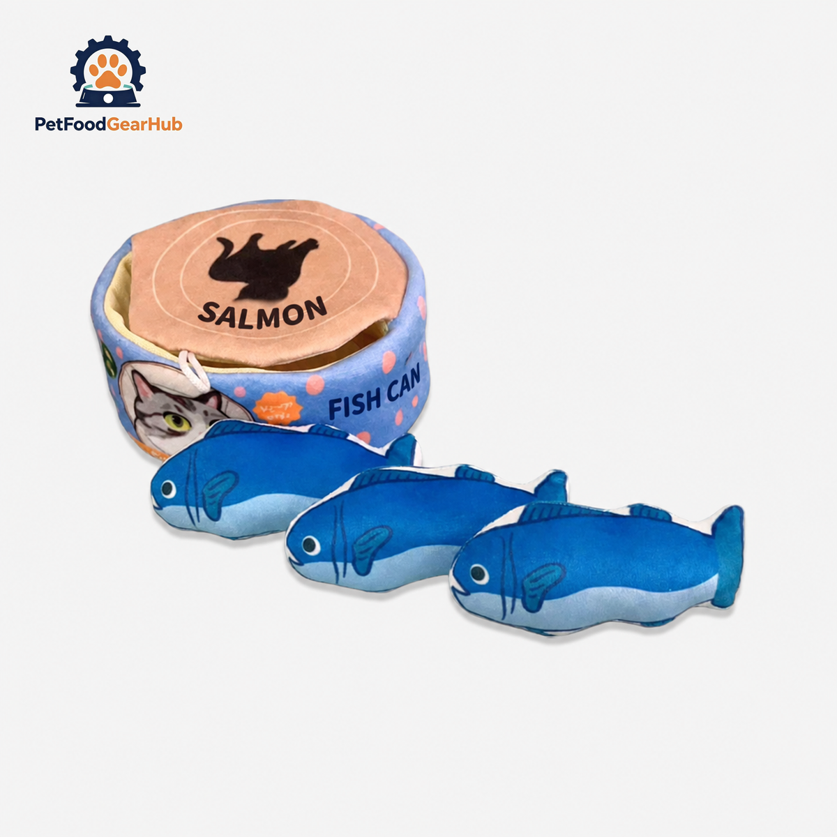 Canned Fish Catnip Toys | Cute Kitten & Cat Toys | PetFoodGearHub