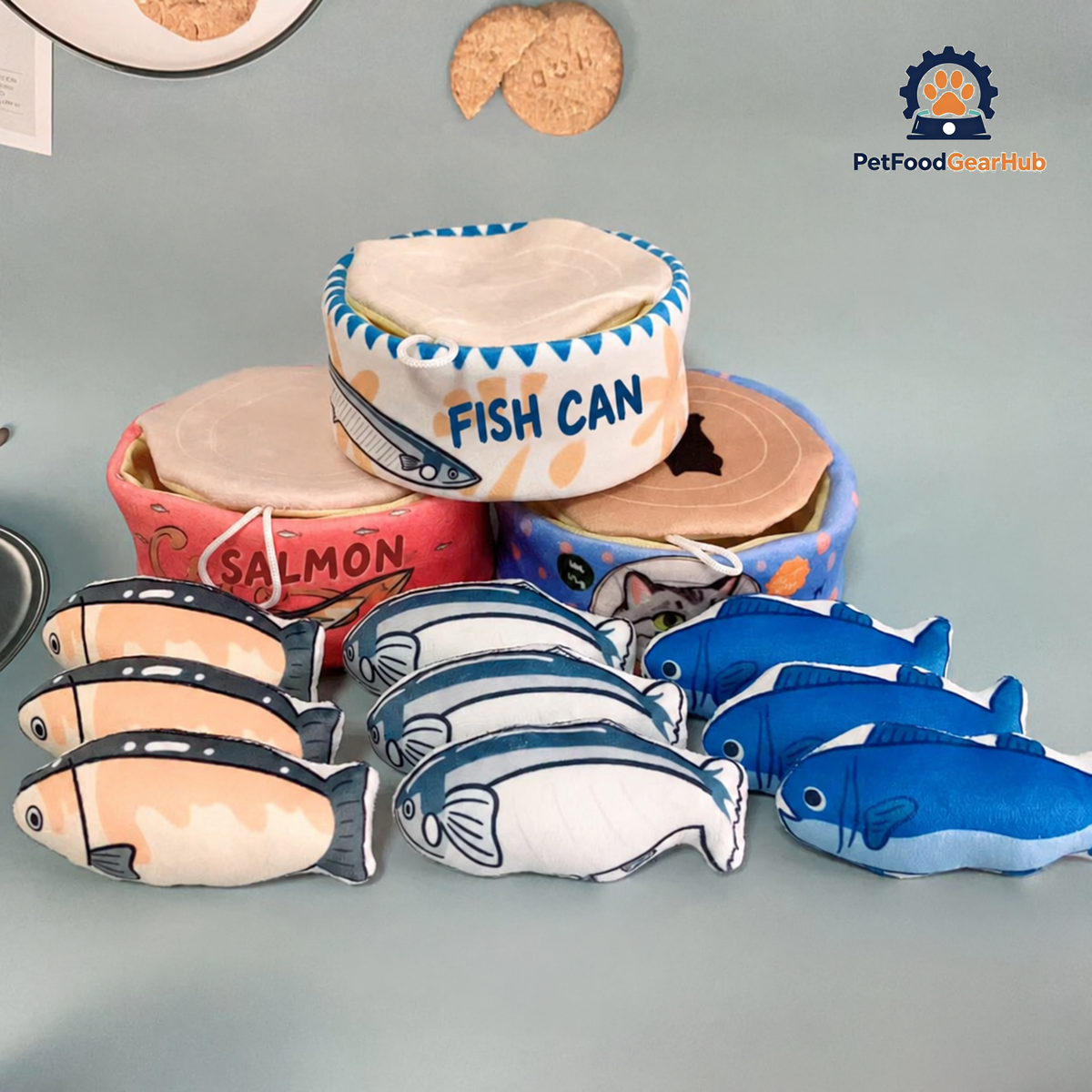 Canned Fish Catnip Toys | Cute Kitten & Cat Toys | PetFoodGearHub