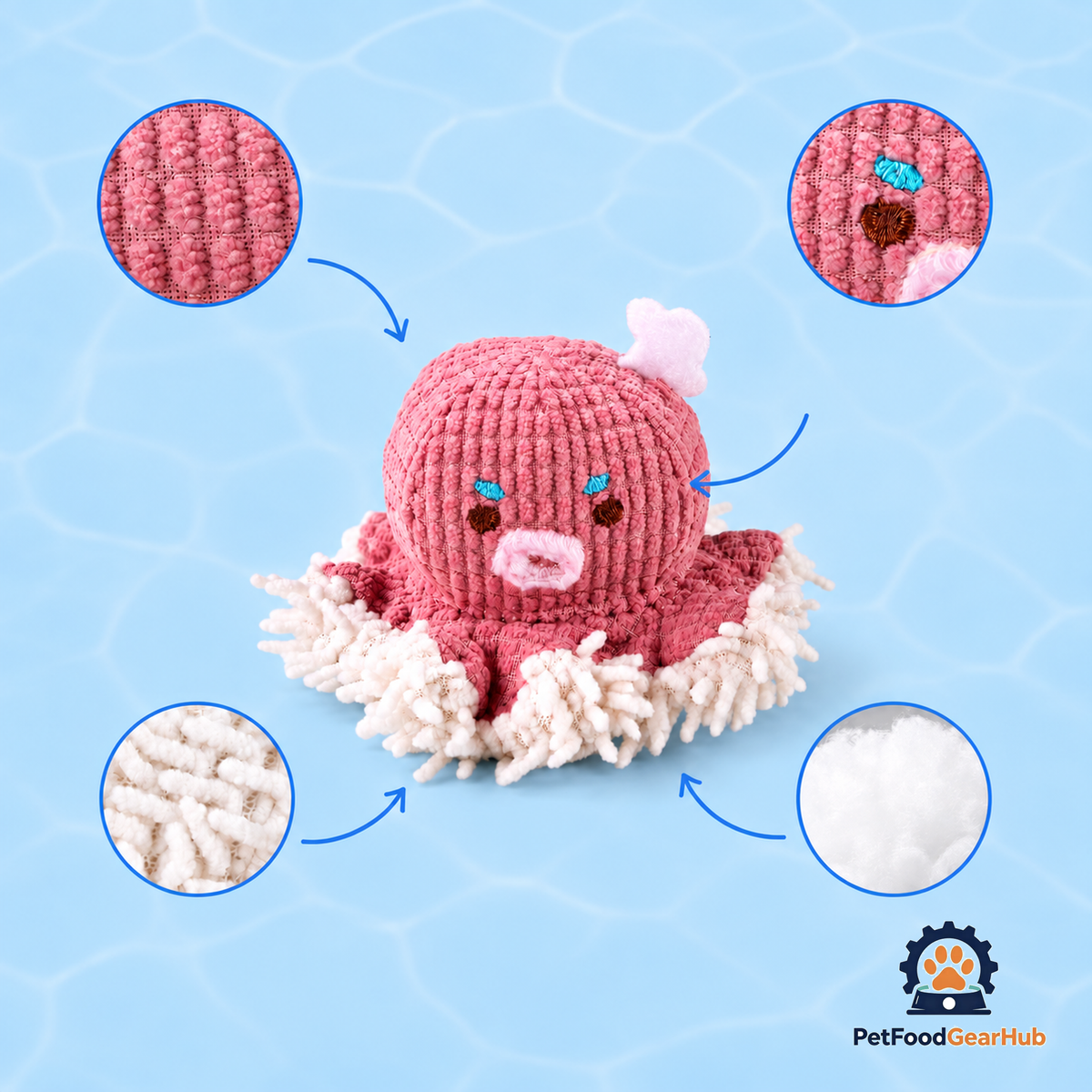 Little Octopus Catnip Cat Toy Features | Cute Cat Toys | PetFoodGearHub