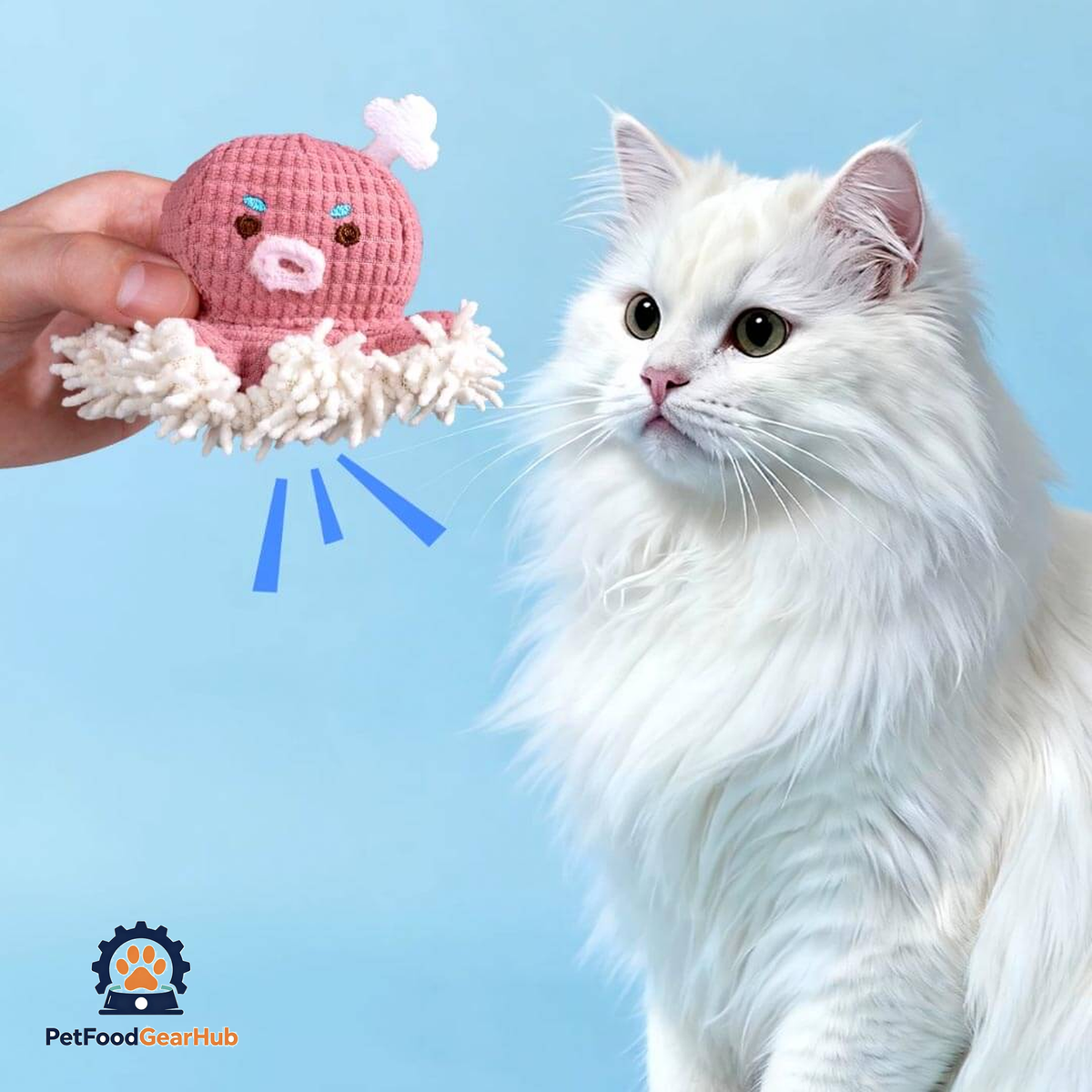 Cat with Pink Octopus Catnip Cat Toy | Catnip Cat Toys | PetFoodGearHub
