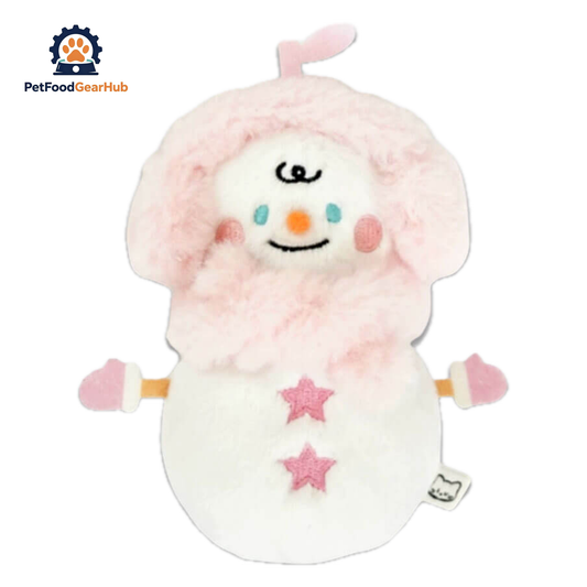 Snowman Catnip Toy | Plush Toy for Cats & Kittens | PetFoodGearHub