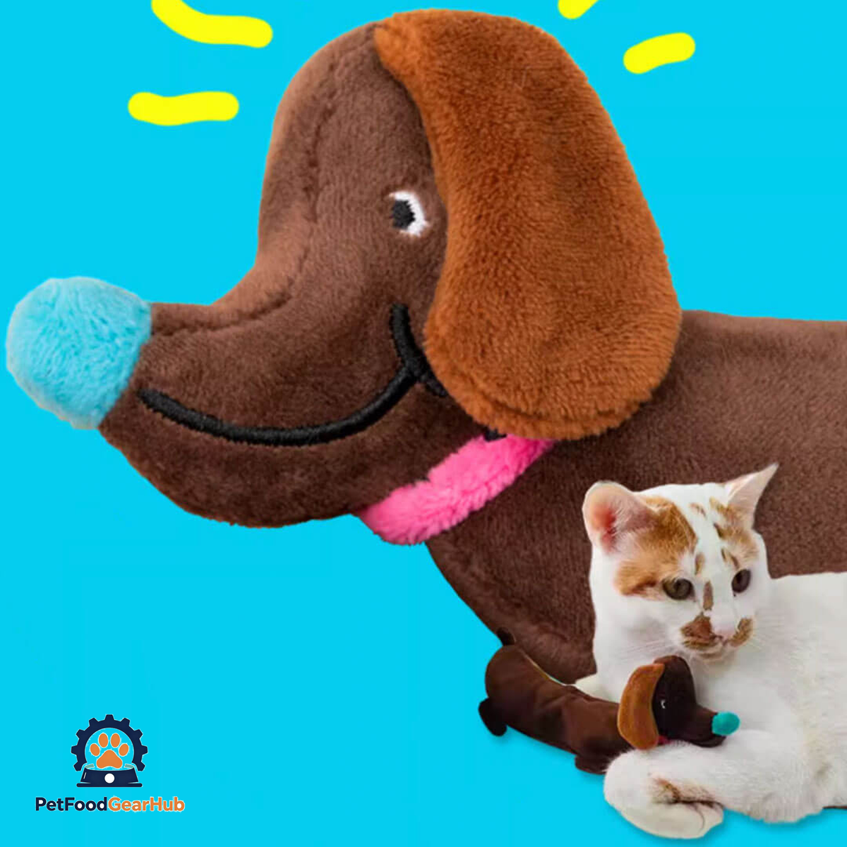 Sausage Dog Plush Catnip Toy for Cats | PetFoodGearHub