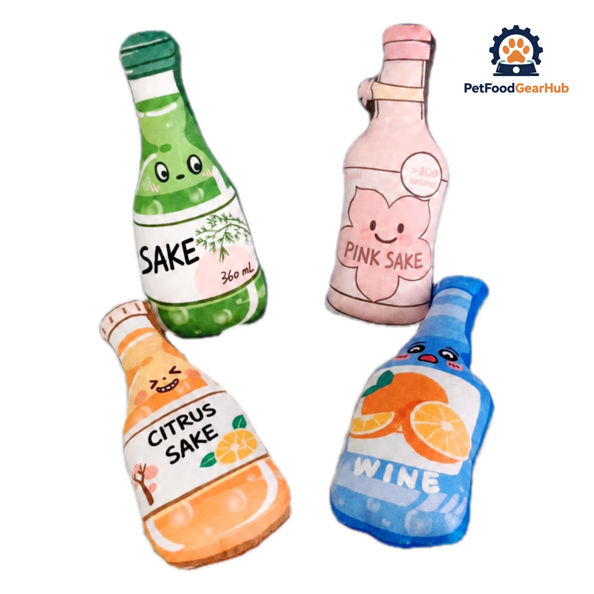 Sake Catnip Toys | Cute Plush Cat Toys | PetFoodGearHub