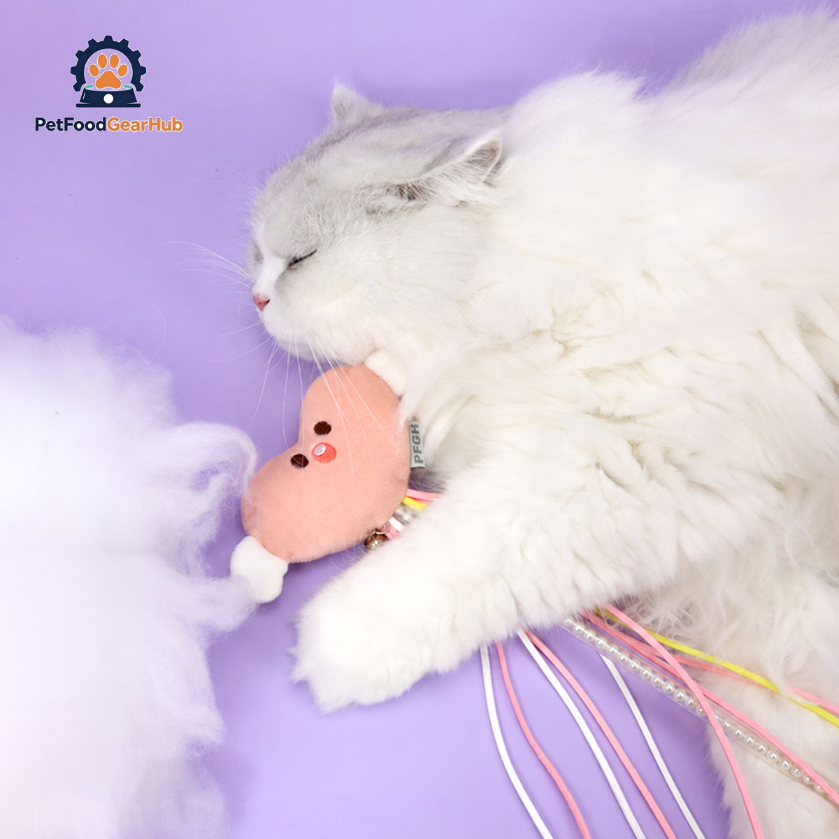Cat with Angel Heart Cat Teaser Wand | PetFoodGearHub