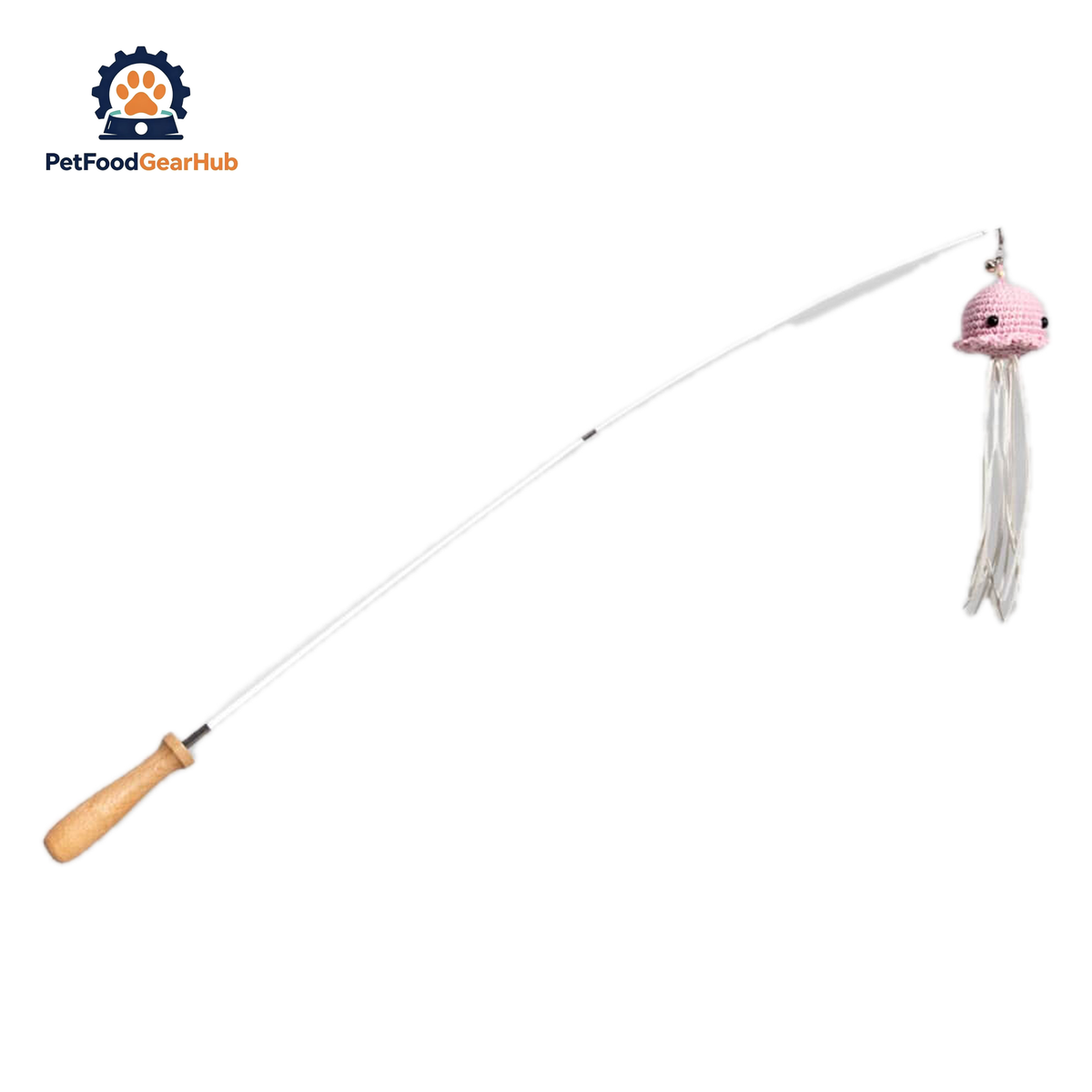 Jellyfish Cat Teaser Wand | Cute Cat Toys | PetFoodGearHub