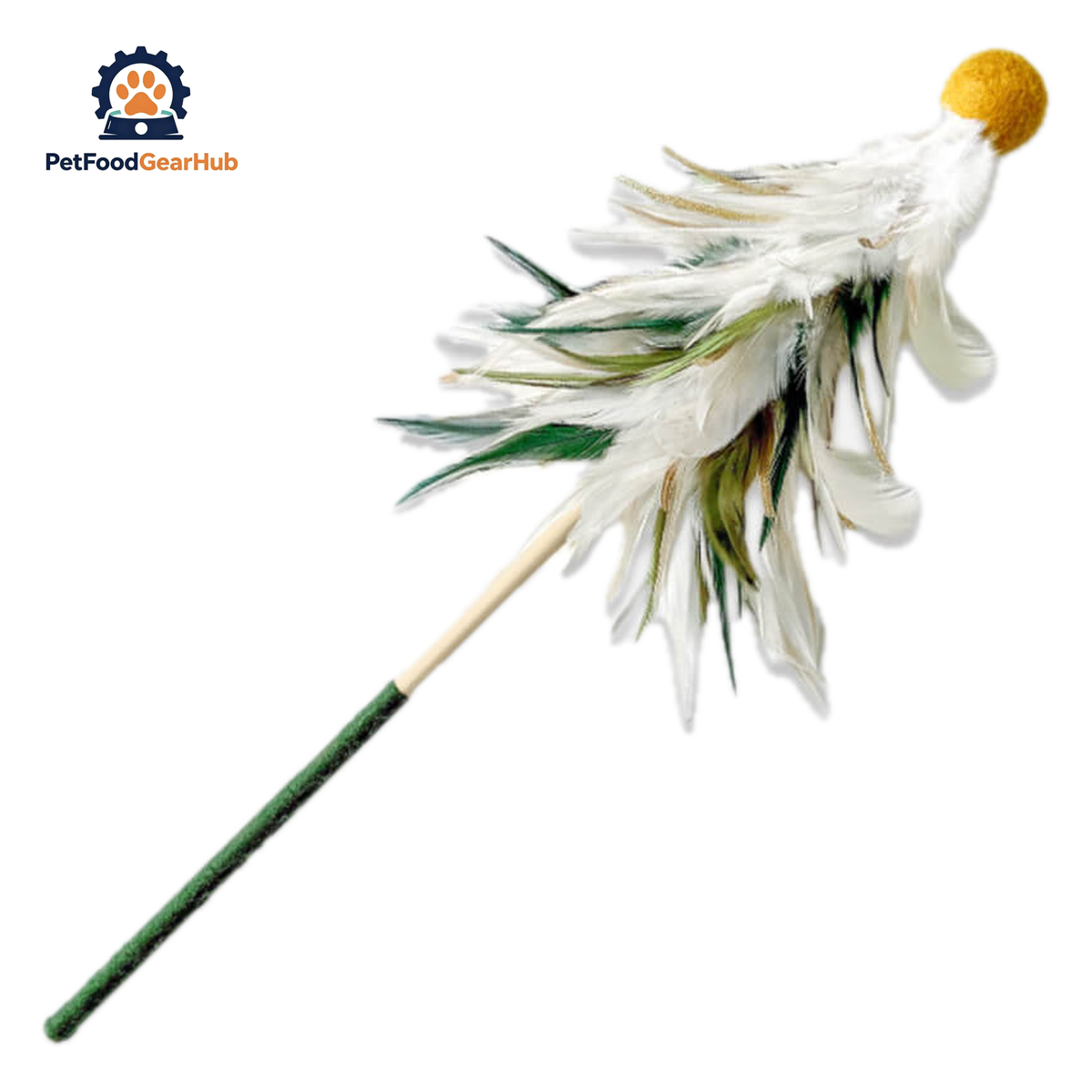 Christmas Tree Feather Cat Teaser with Bell | Cat Toys | PetFoodGearHub