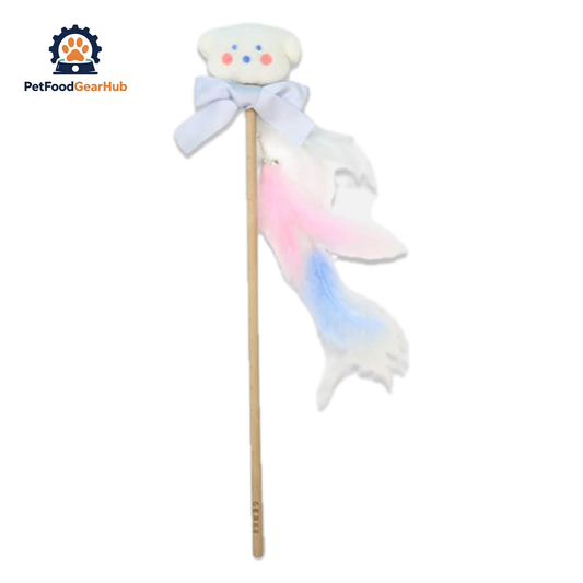 Puppy Dreams Cat Wand Toy | Cute Cat Toys | PetFoodGearHub