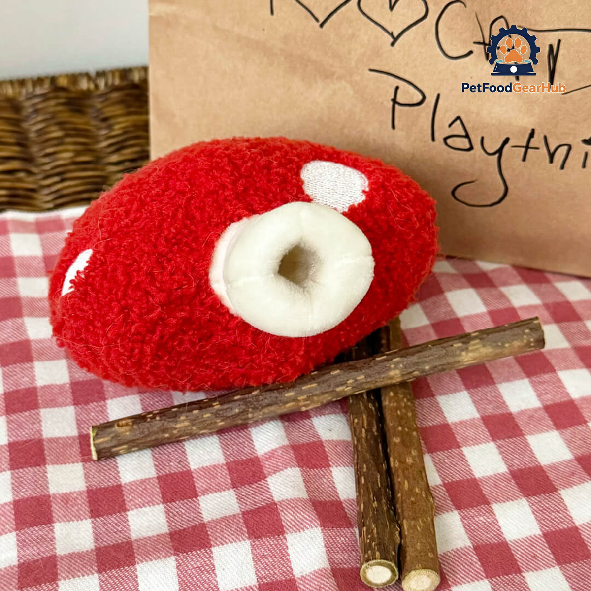Mushroom Silvervine Cat Chew Toy | Cute Cat Toys | PetFoodGearHub