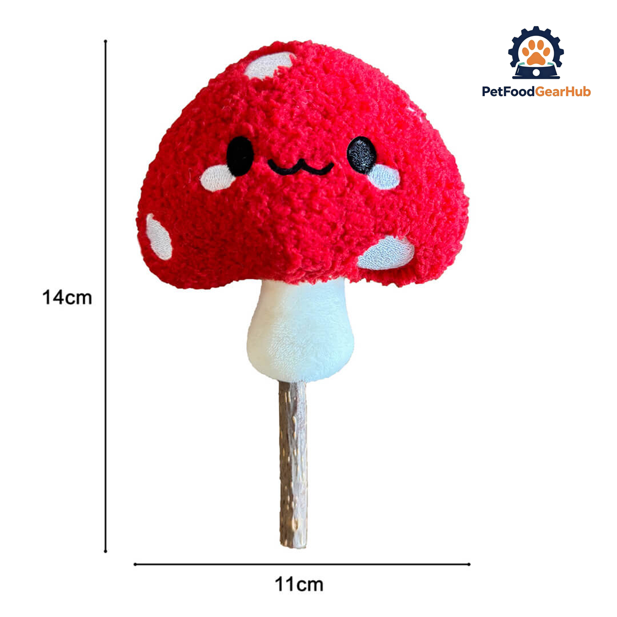 Mushroom Silvervine Cat Chew Toy | Cute Cat Toys | PetFoodGearHub