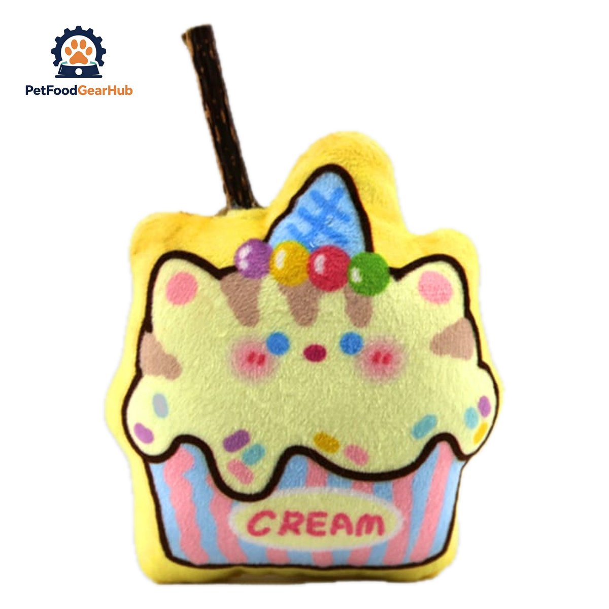 Ice cream Silvervine Cat Chew Toy | Cute Toys for Kittens & Cats | PetFoodGearHub
