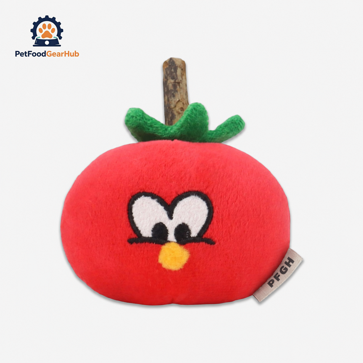 Tomato Catnip Toy with Silvervine Stick | Plush Vegetable Cat Toy | PetFoodGearHub