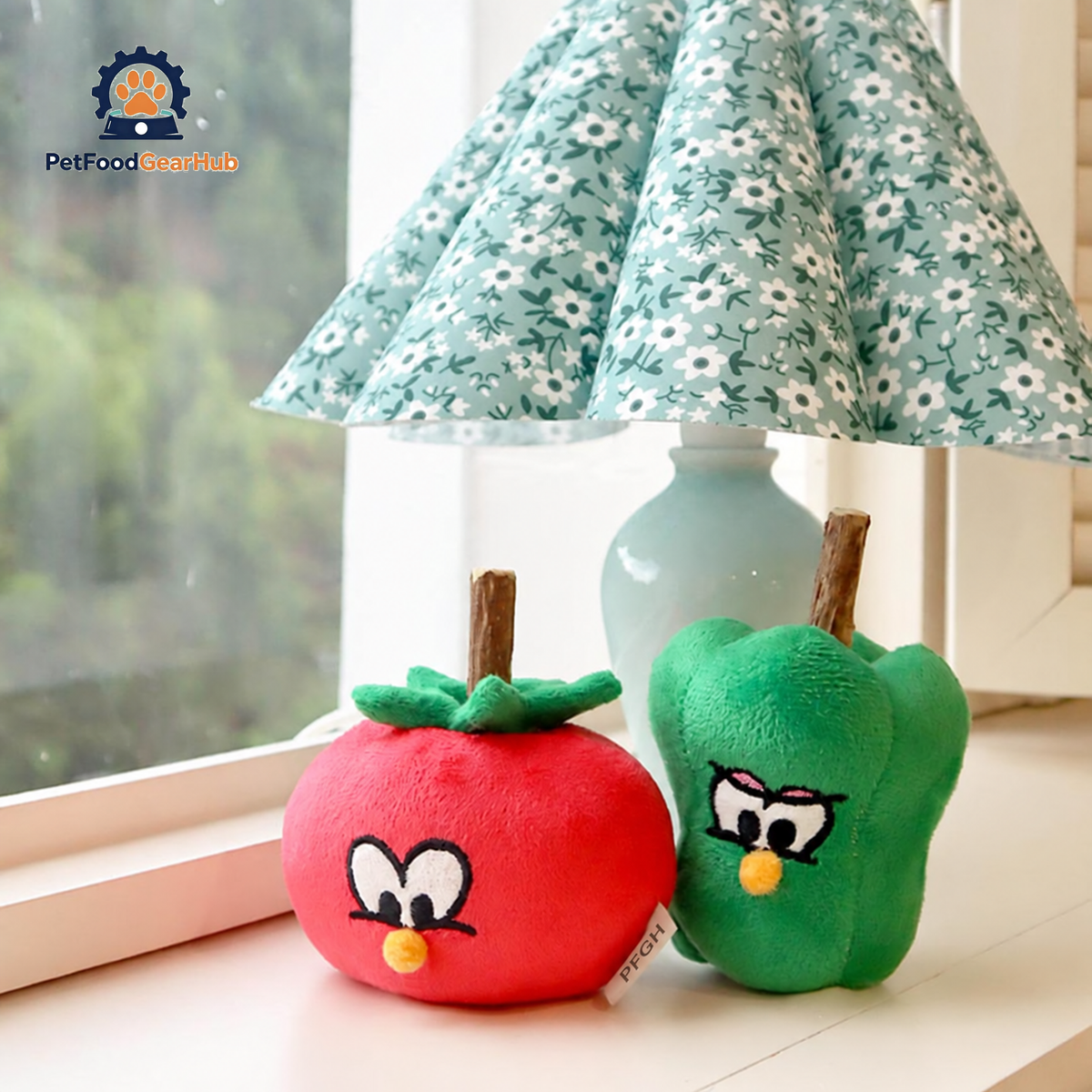 Tomato and Green Pepper Catnip Toys | Cute Cat Toys | PetFoodGearHub