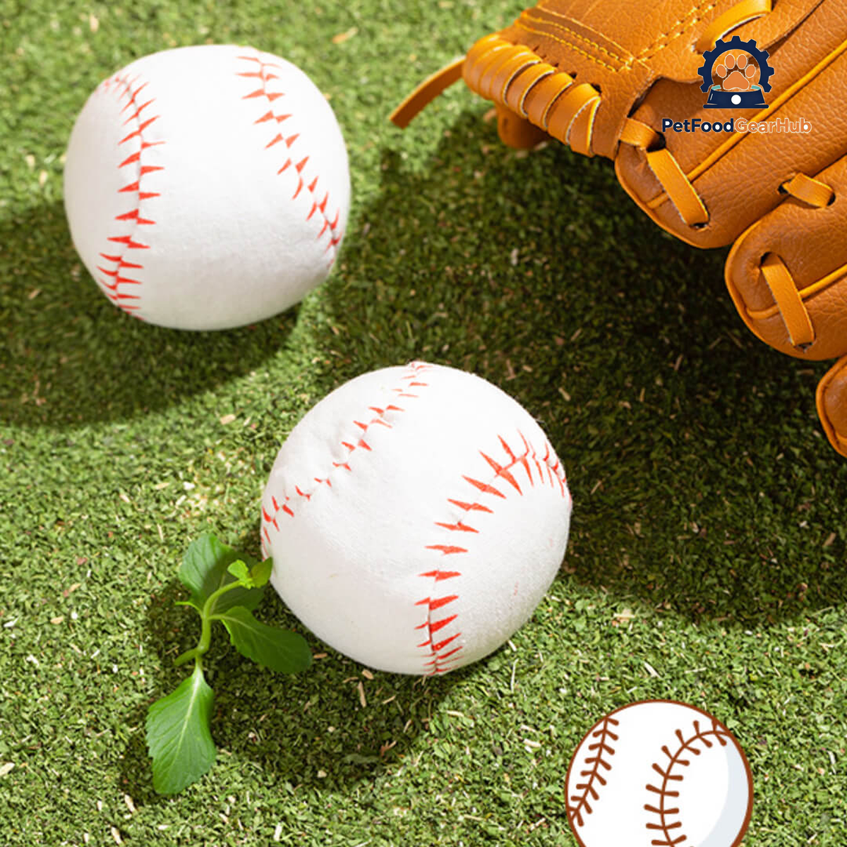 Baseball Catnip Toy | Ball Toys for Cats | PetFoodGearHub