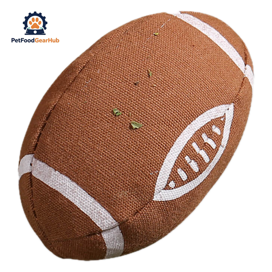Rugby Catnip Toy | Ball Toys for Cats | PetFoodGearHub