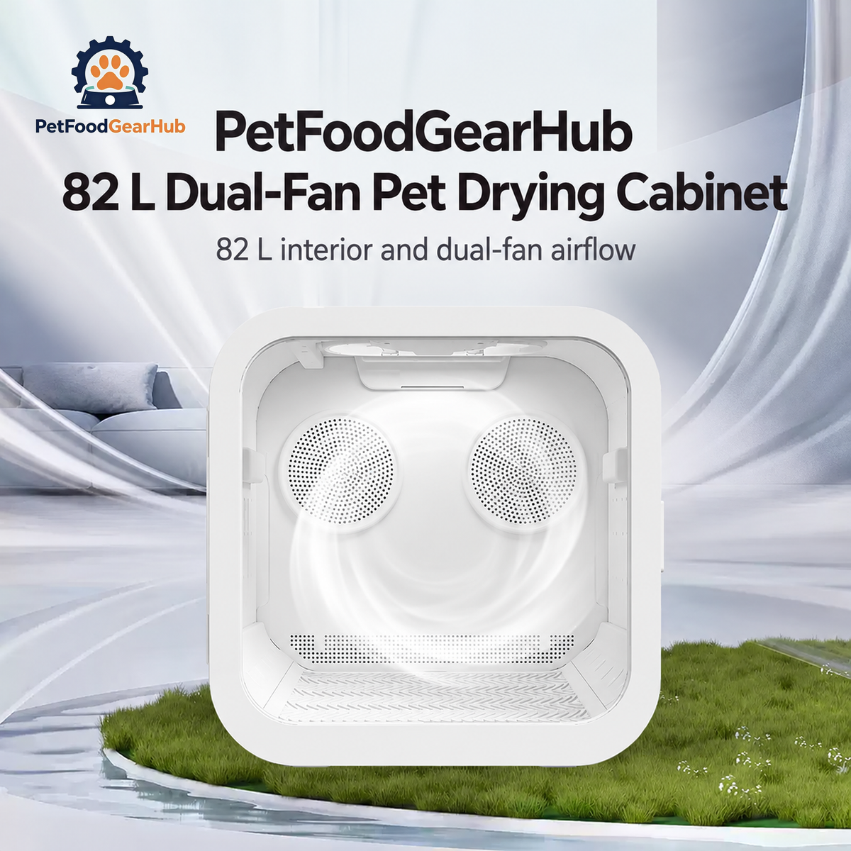 PetFoodGearHub 82 L Dual-Fan Pet Drying Cabinet product view 6