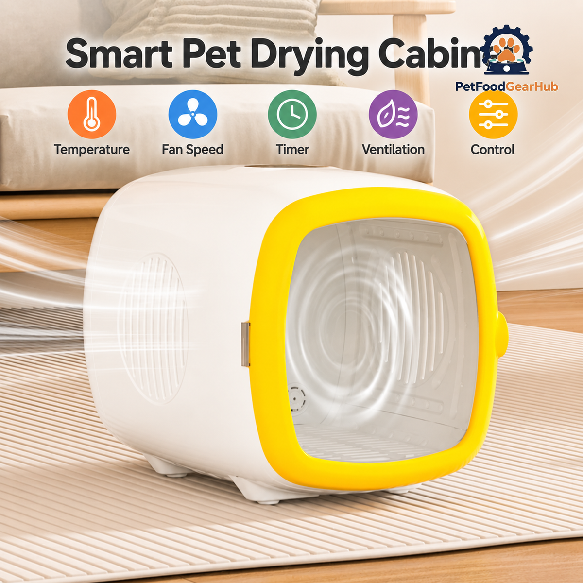 PetFoodGearHub Smart Pet Drying Cabinet with Viewing Window product view 2