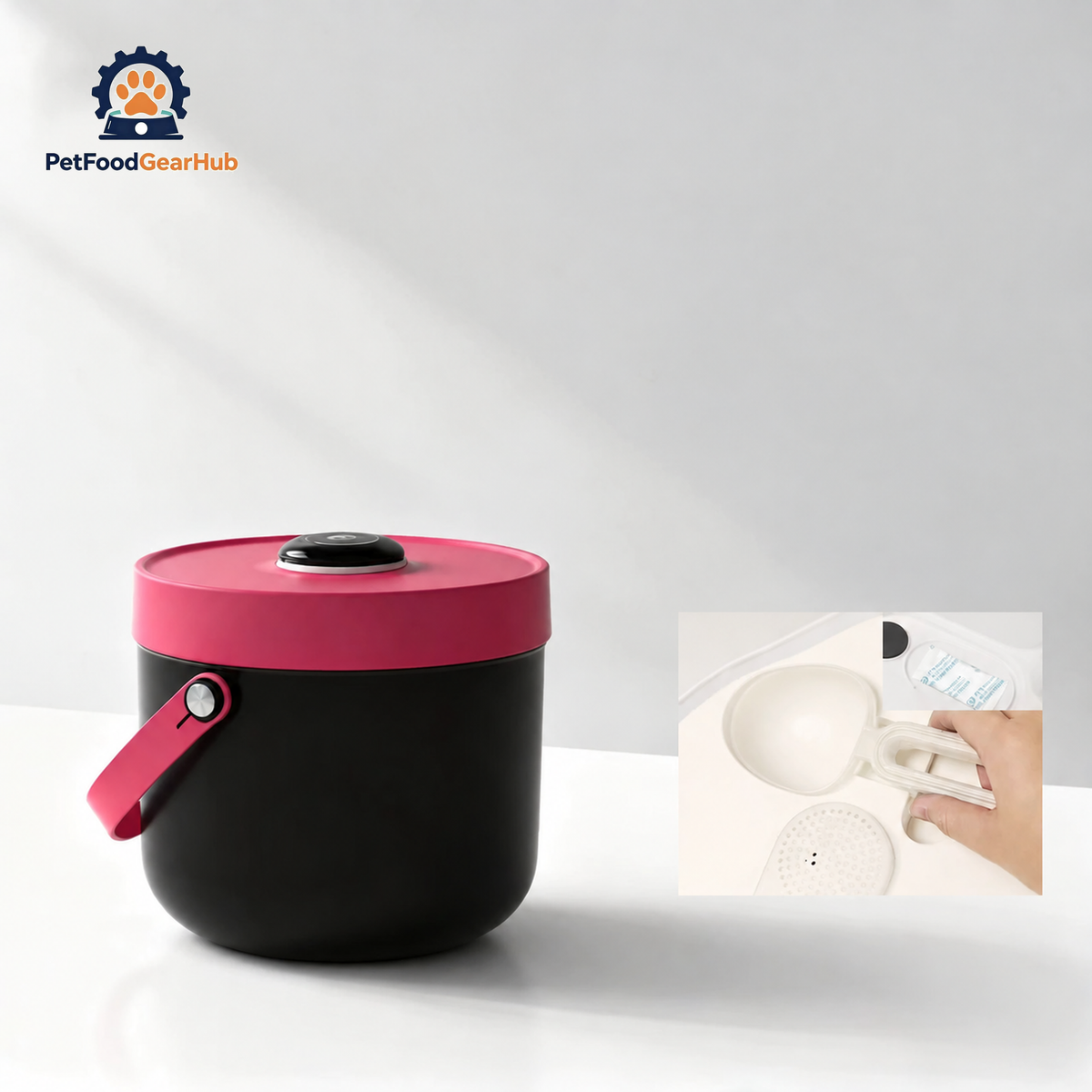 PetFoodGearHub Vacuum Pet Food Storage Container product view 3