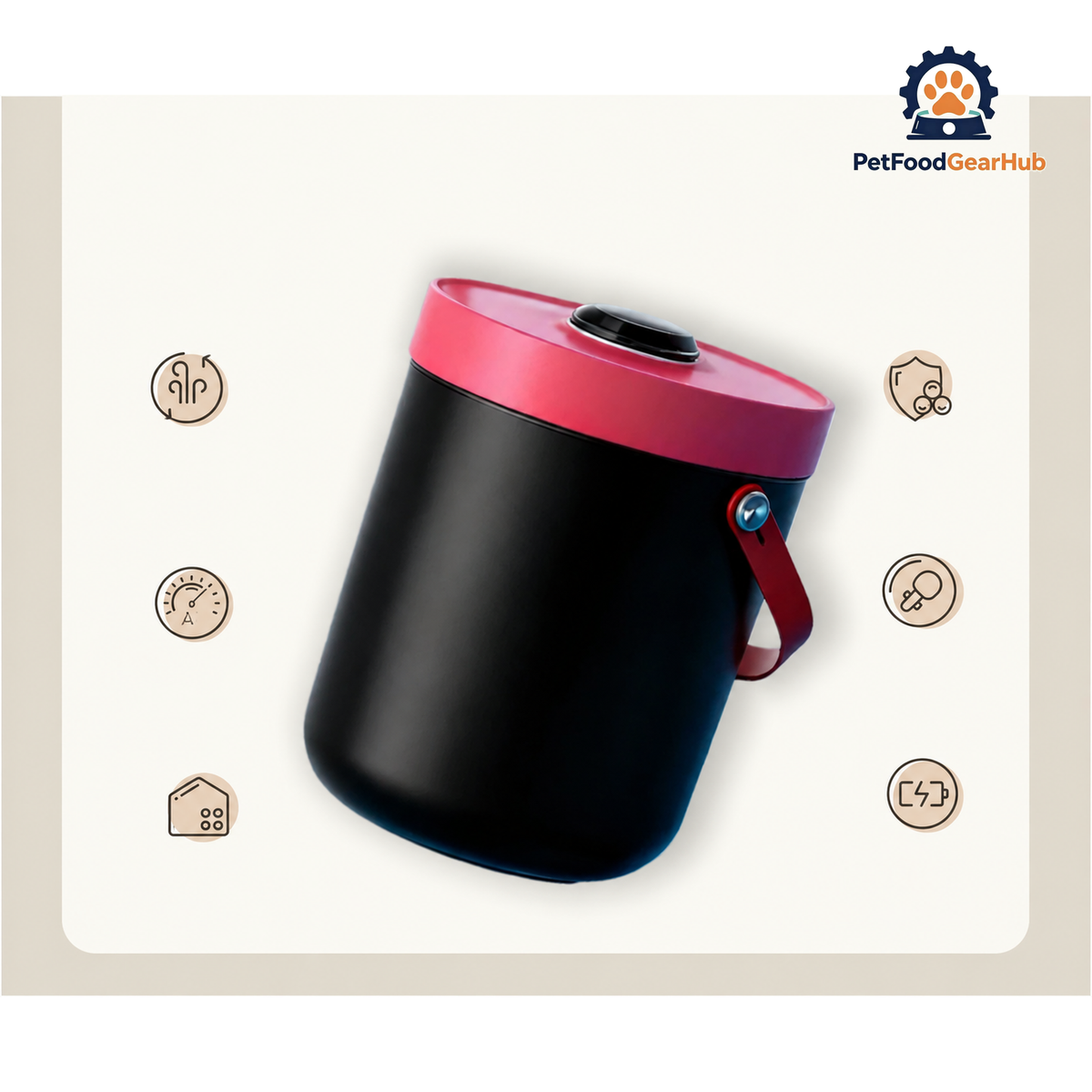 PetFoodGearHub Vacuum Pet Food Storage Container product view 14