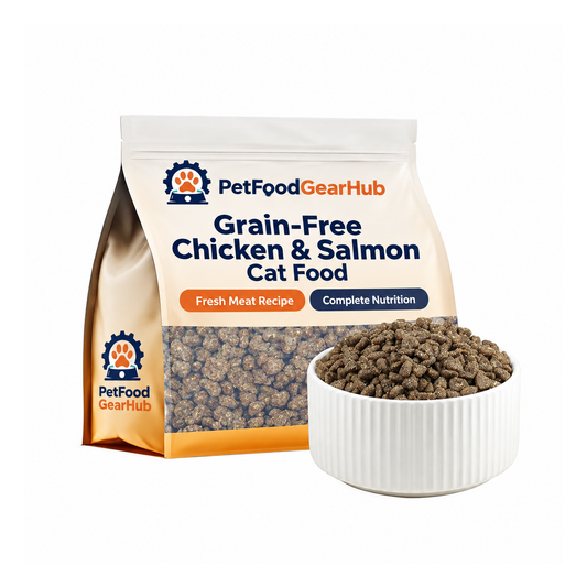 PFGH LSM-24 US Full Nutritional Fresh Meat Grain Free Cat Food (Fresh Chicken & Salmon Formula) – Wholesale Cat Food product image by PetFoodGearHub
