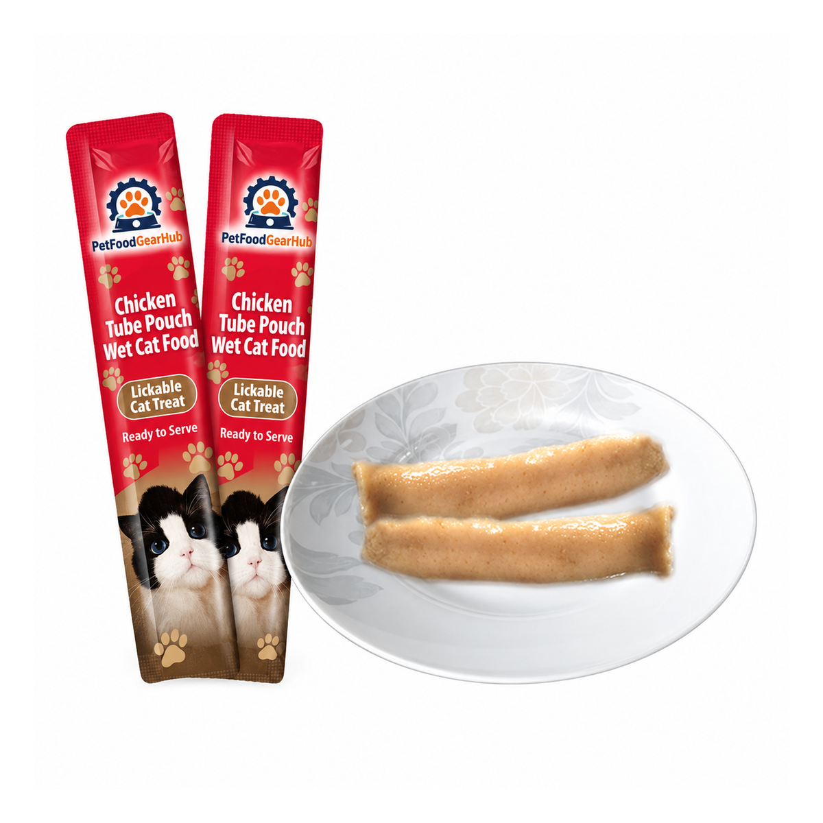 PFGH LSCT-01 US Chicken Tube Pouch Wet Cat Food – Wholesale Cat Treats product image by PetFoodGearHub