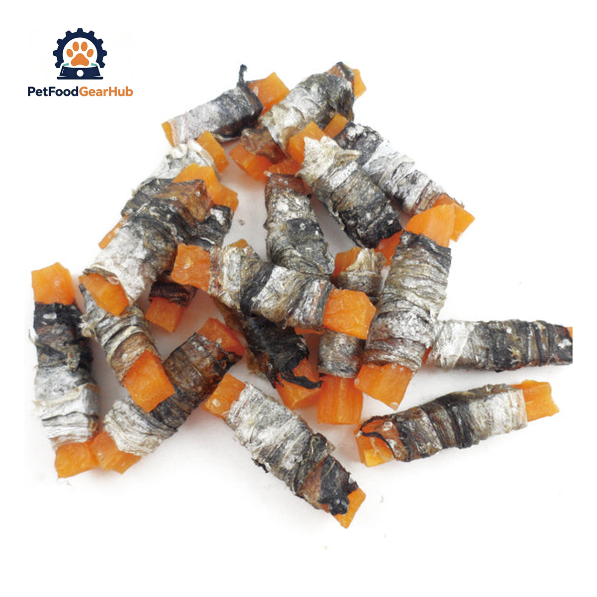 PFGH LSF-11 US Sweet Potato Twined by Fish Skin Dog Snacks – Wholesale Dog Treats product image by PetFoodGearHub