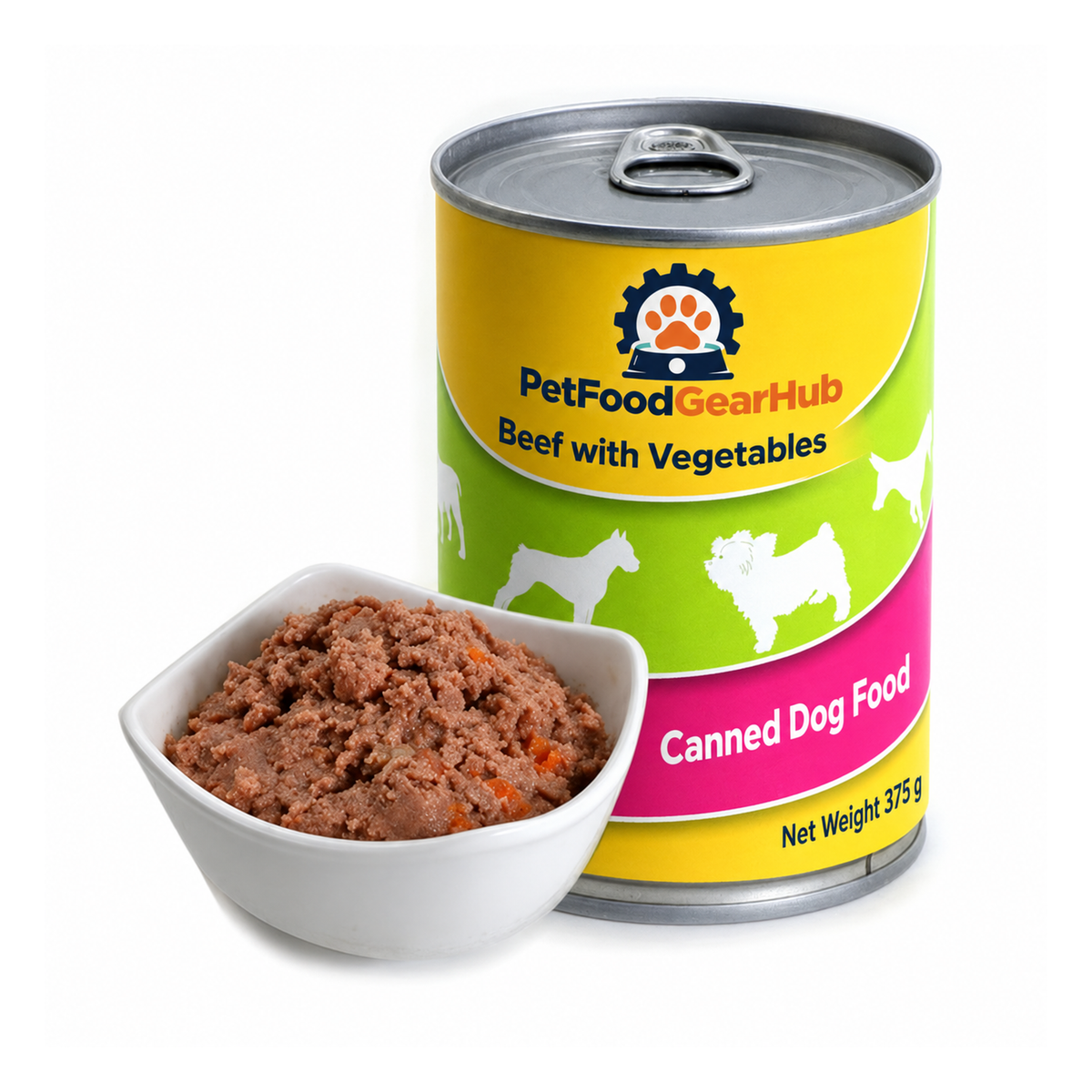 PFGH LSW-02 US 375g Beef with Vegetable Canned Dog Food – Wholesale Dog Food product image by PetFoodGearHub