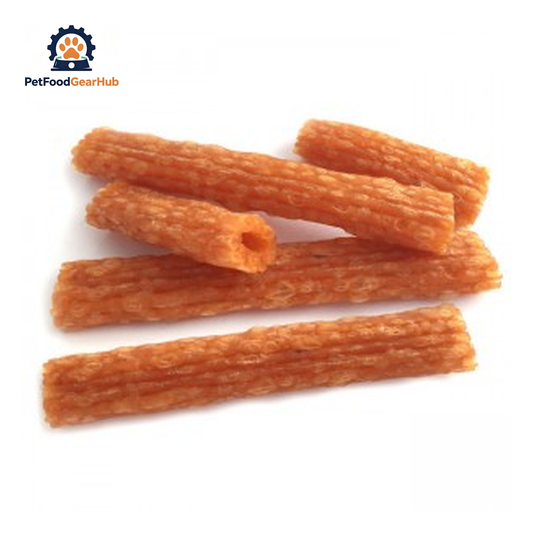 PFGH LSDC-53 US Hollow Foaming Chicken Stick Dog Chews – Wholesale Dog Treats product image by PetFoodGearHub