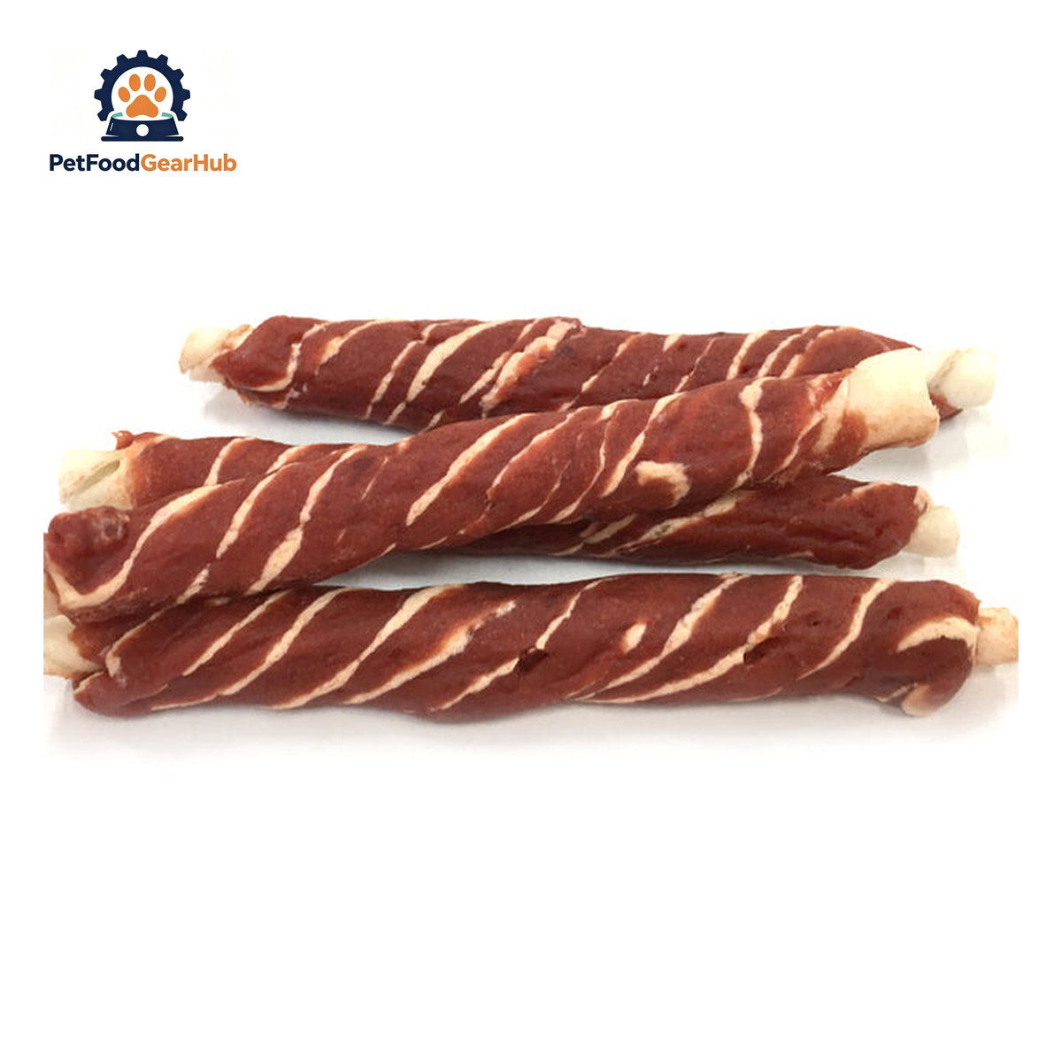 PFGH LSN-13 US Rawhide Stick Twined by Beef and Cod Dog Chews – Wholesale Dog Treats product image by PetFoodGearHub