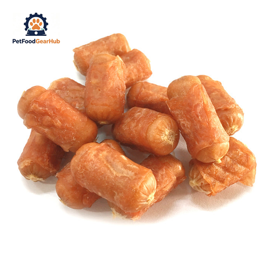 PFGH LSS-21 US Chicken Sausage Twined by Chicken Dog Treats – Wholesale Dog Treats product image by PetFoodGearHub
