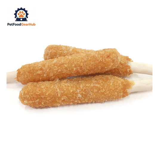 PFGH LSS-19 US Flossy Sausage with Chicken and Rawhide Dog Chews – Wholesale Dog Treats product image by PetFoodGearHub