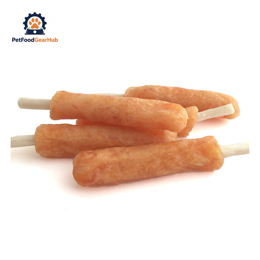 PFGH LSS-14 US Chicken Sausage with Rawhide Dog Treats – Wholesale Dog Treats product image by PetFoodGearHub