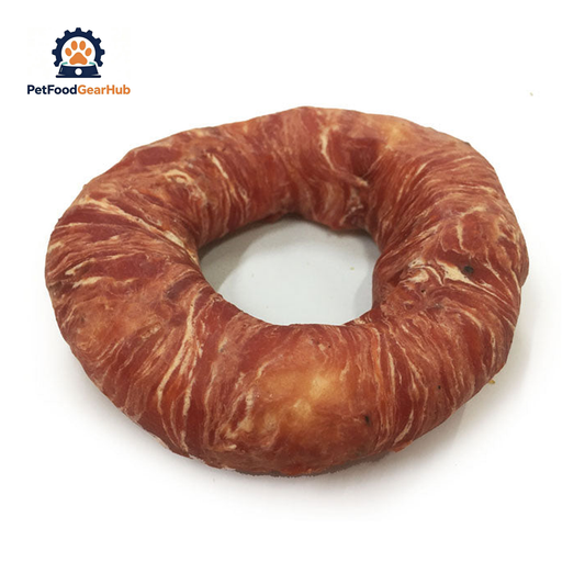 PFGH LSD-23 US Rawhide Donut Wrapped with Duck Dog Chews – Wholesale Dog Treats product image by PetFoodGearHub