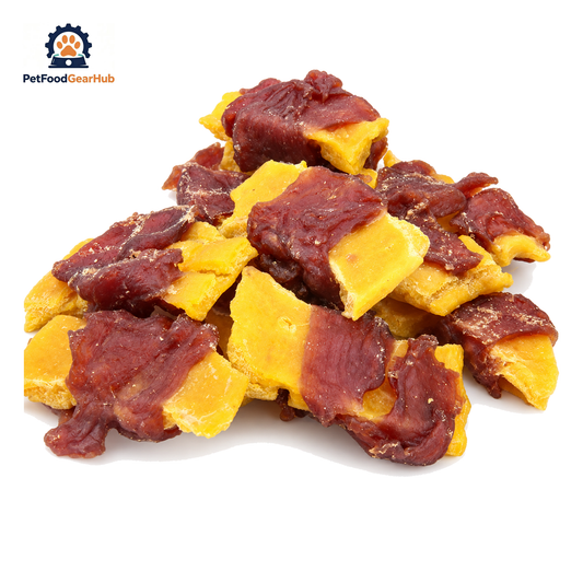 PFGH LSV-09 US Pumpkin Chip Twined by Duck Pet Snacks – Wholesale Dog Treats product image by PetFoodGearHub