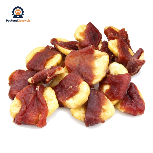 PFGH LSV-08 US Banana Chip Twined by Duck Pet Snacks – Wholesale Dog Treats product image by PetFoodGearHub