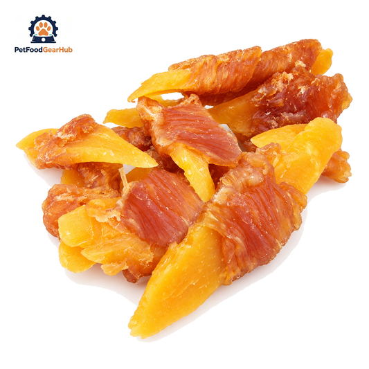 PFGH LSV-03 US Mango Chip Twined by Chicken Pet Treats – Wholesale Dog Treats product image by PetFoodGearHub